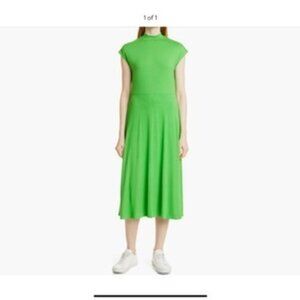 Boss Ellira Mock Neck Midi Dress, size small, green